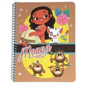 Disney Moana Wide Ruled Spiral Notebook 70 Sheets